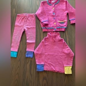 Vintage 90s Gymboree Toddler Girls Sweater, Turtleneck and Pants Small Medium